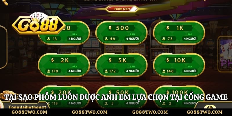 Tại sao phỏm luôn được anh em lựa chọn tại cổng game